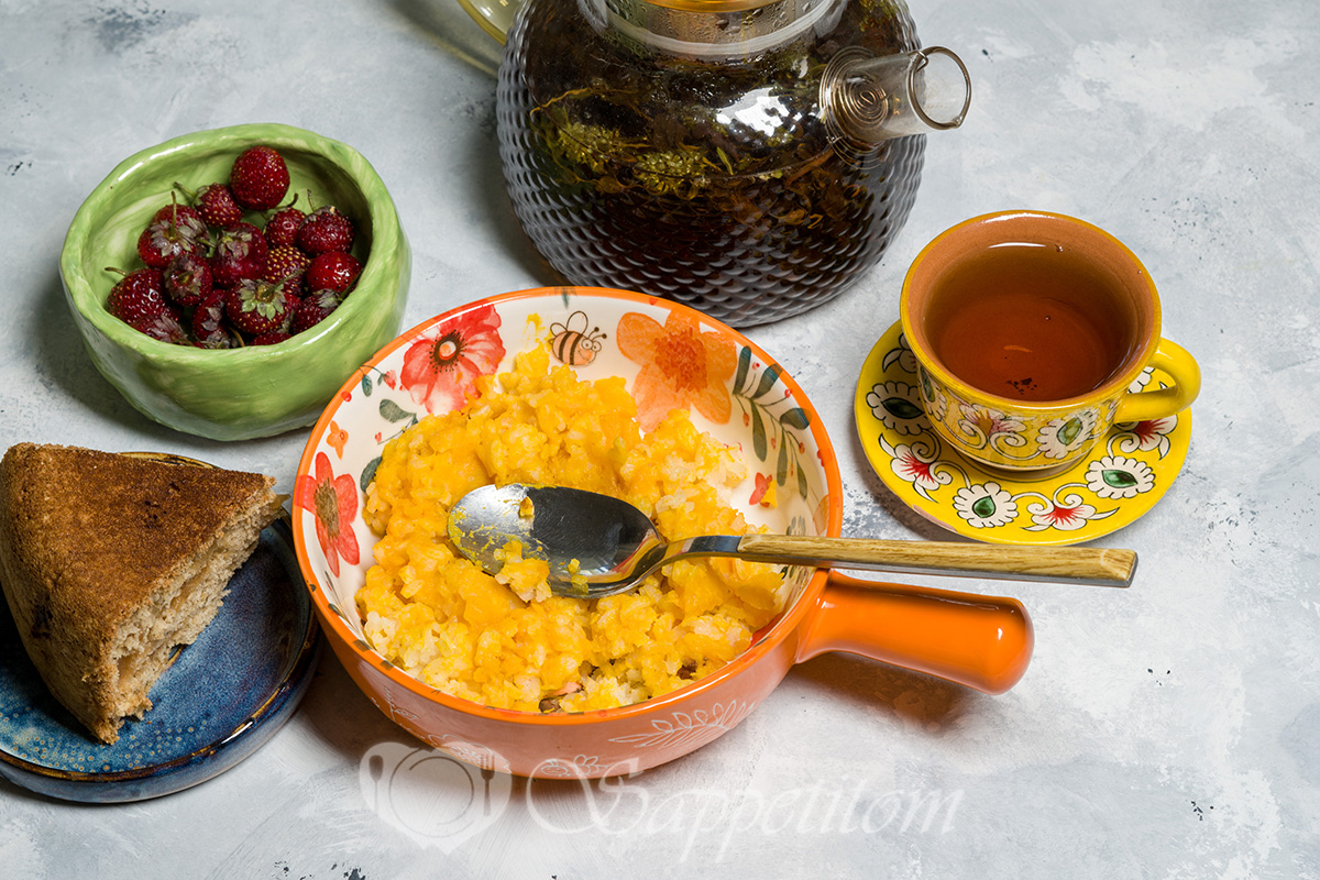 Рисовая каша с тыквой