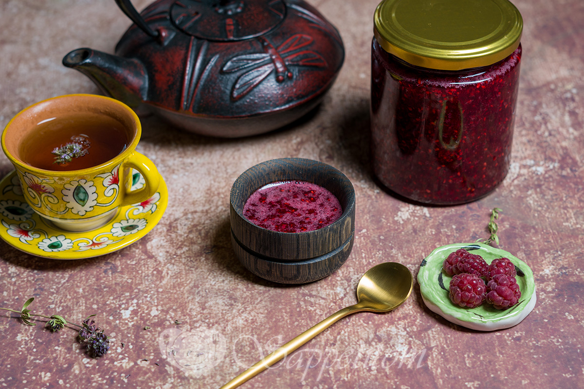 Малина с сахаром