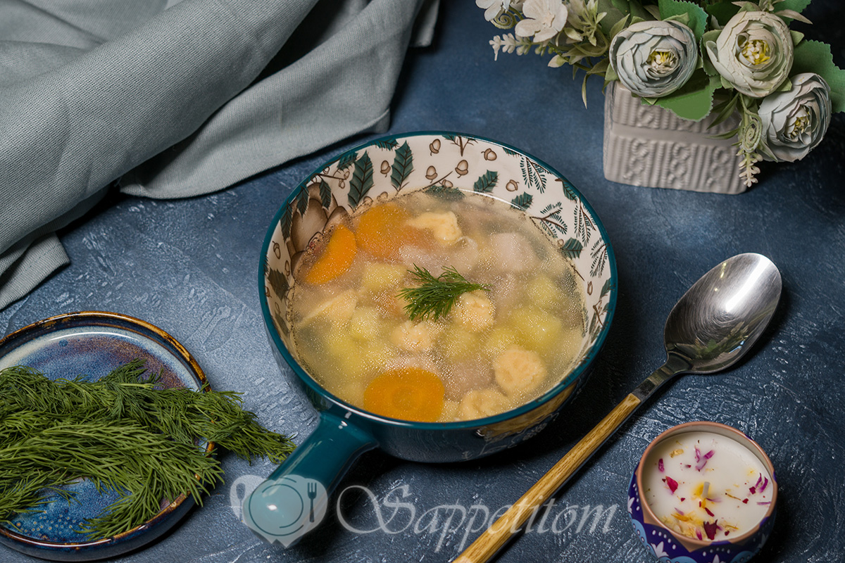 Суп с клецками