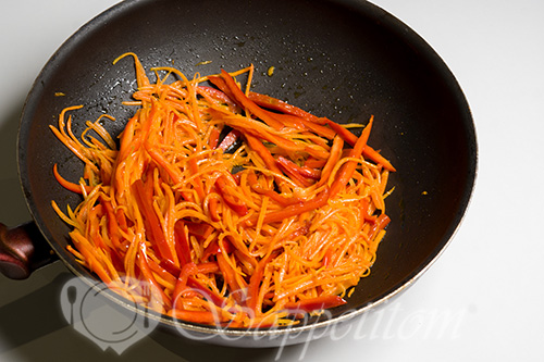 Вок с креветками #шаг 7