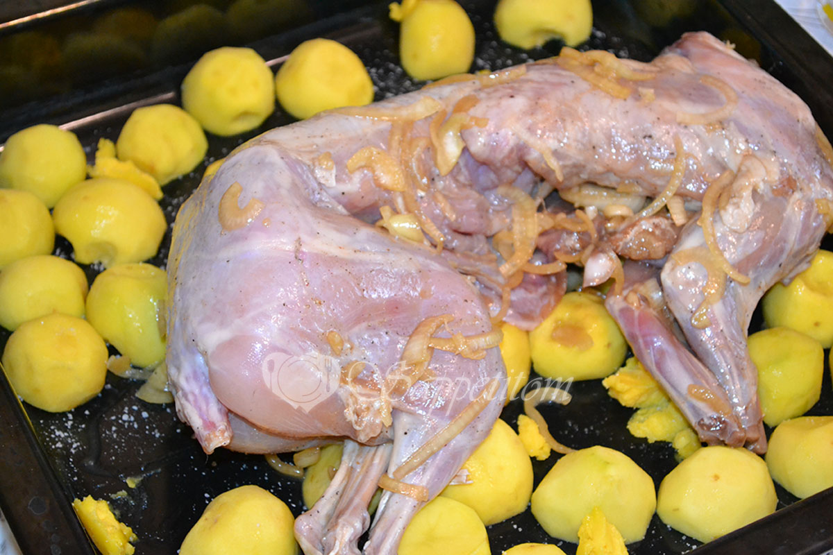 Рецепт приготовления кролика в духовке в майонезе