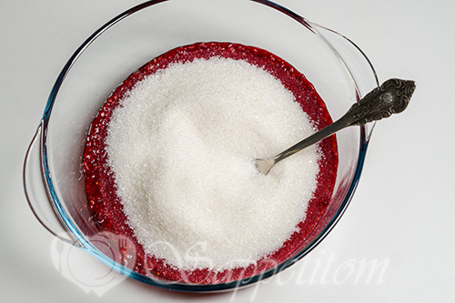 Малина с сахаром #шаг 2