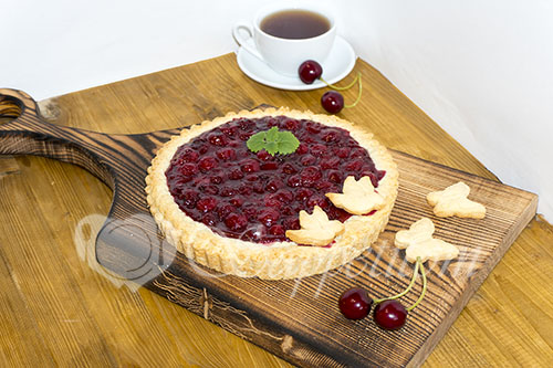 Пирог с вишней или вишневый тарт