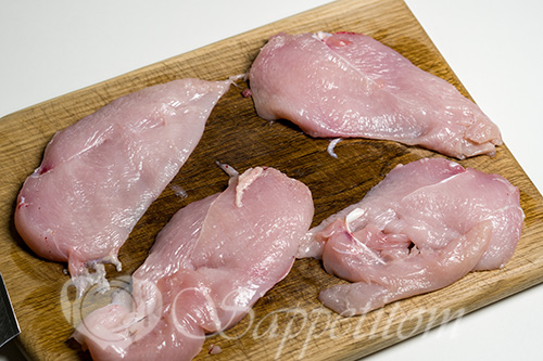 Курица под ананасами в духовке #шаг 1