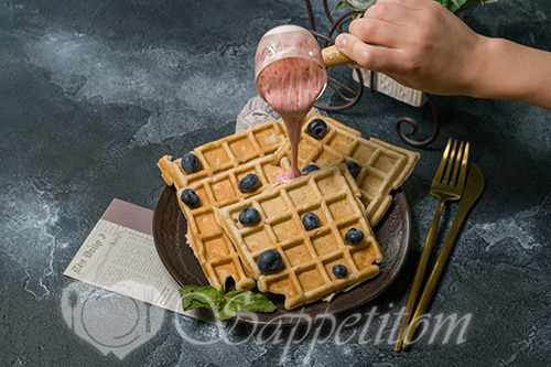 Банановые вафли #шаг 9