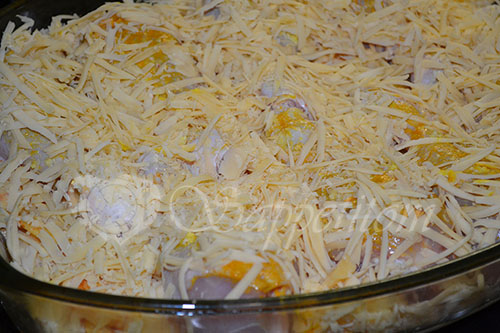 Курица с картошкой запеченная в духовке в сливочно-чесночном соусе #шаг 6