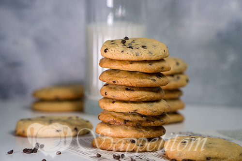 Печенье с шоколадной крошкой #шаг 9