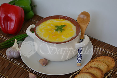 Сырный суп с курицей "По-французски" #шаг 10