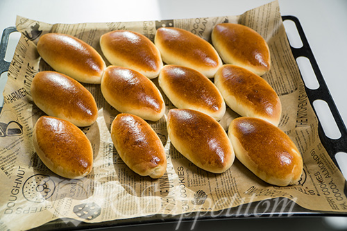 Пирожки с луком и яйцом #шаг 17