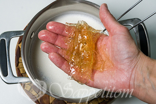 Желе из молока #шаг 4