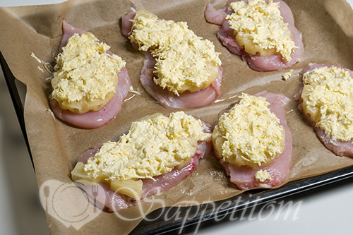 Курица под ананасами в духовке #шаг 6