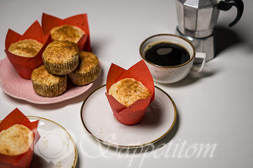 Творожные кексы в формочках #шаг 12