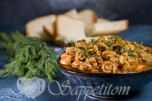 Гуляш из курицы #шаг 9