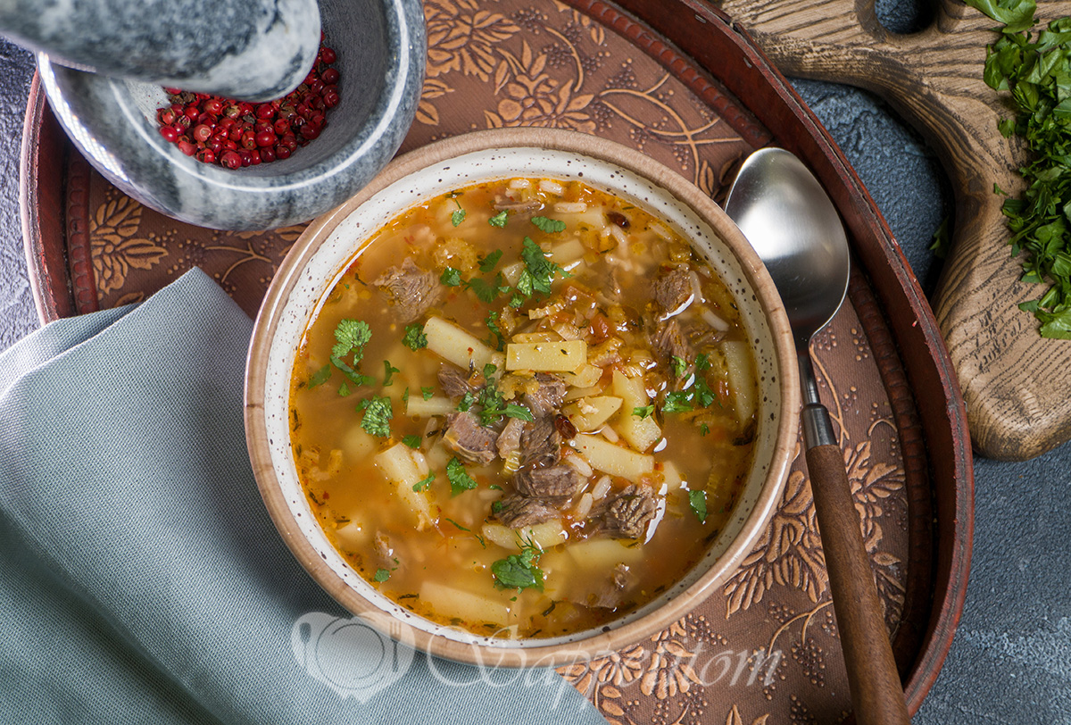 Суп харчо с картошкой