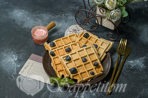 Банановые вафли