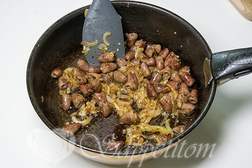 Куриные сердечки #шаг 12