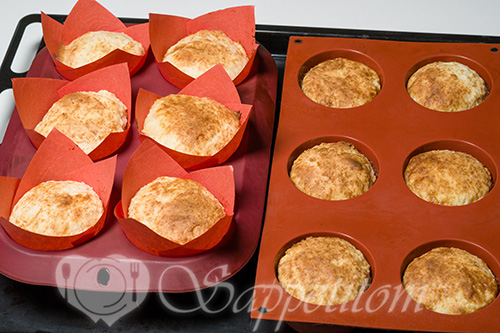 Творожные кексы в формочках #шаг 10