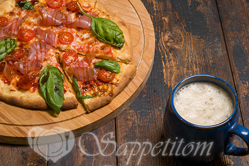 Пицца без дрожжей #шаг 14