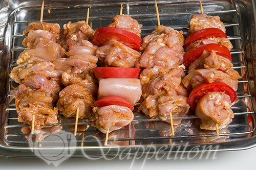 Куриный шашлык в духовке #шаг 6