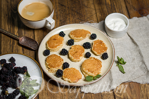 Творожно-банановые оладьи #шаг 8