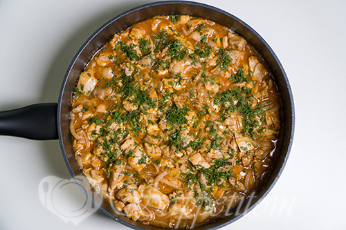 Гуляш из курицы #шаг 8