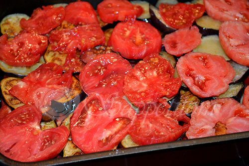 Свинина запеченная с баклажанами и помидорами "Сочинская" #шаг 9