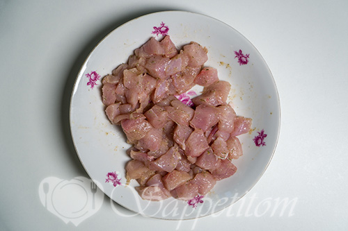 Курица с овощами на сковороде #шаг 1