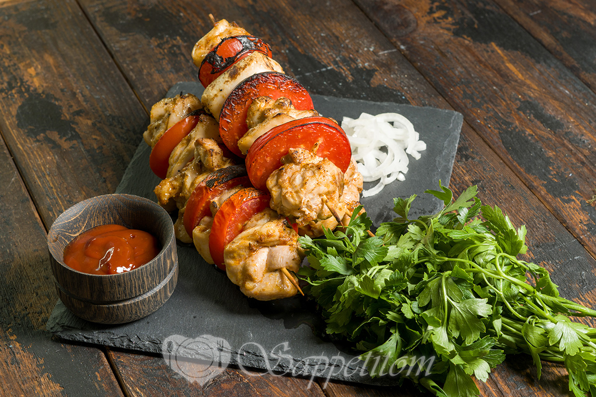Куриный шашлык в духовке
