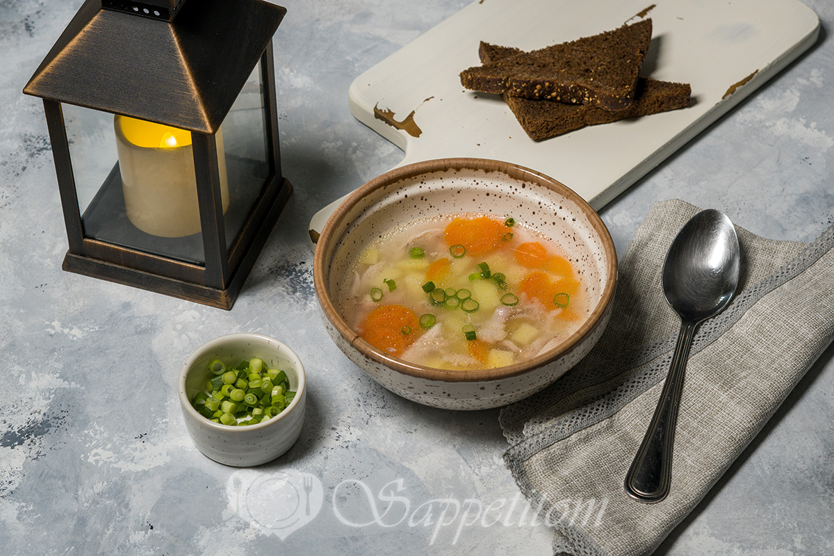 Куриный суп с рисом