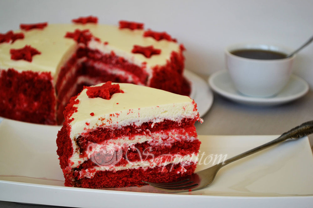 Торт Красный бархат. (Red Velvet Cake) | Кулинарный блог о вкусной домашней еде