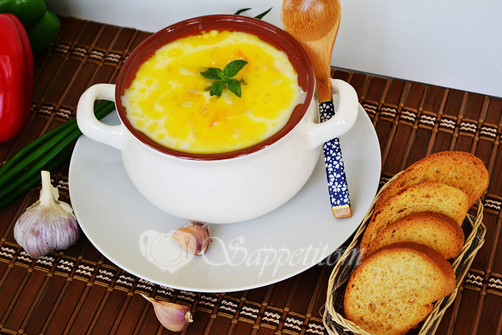 Сырный суп с курицей "По-французски"