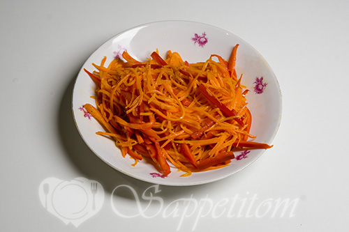 Вок с креветками #шаг 8